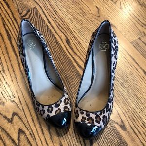 Ann Taylor Leather, Leopard Print Block Heels
